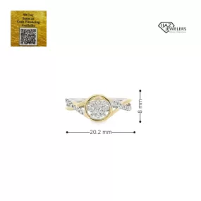 10K Gold 0.13 CTW Diamond Ladies Ring