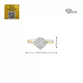 10K White Gold 0.10 CTW Diamond Ring