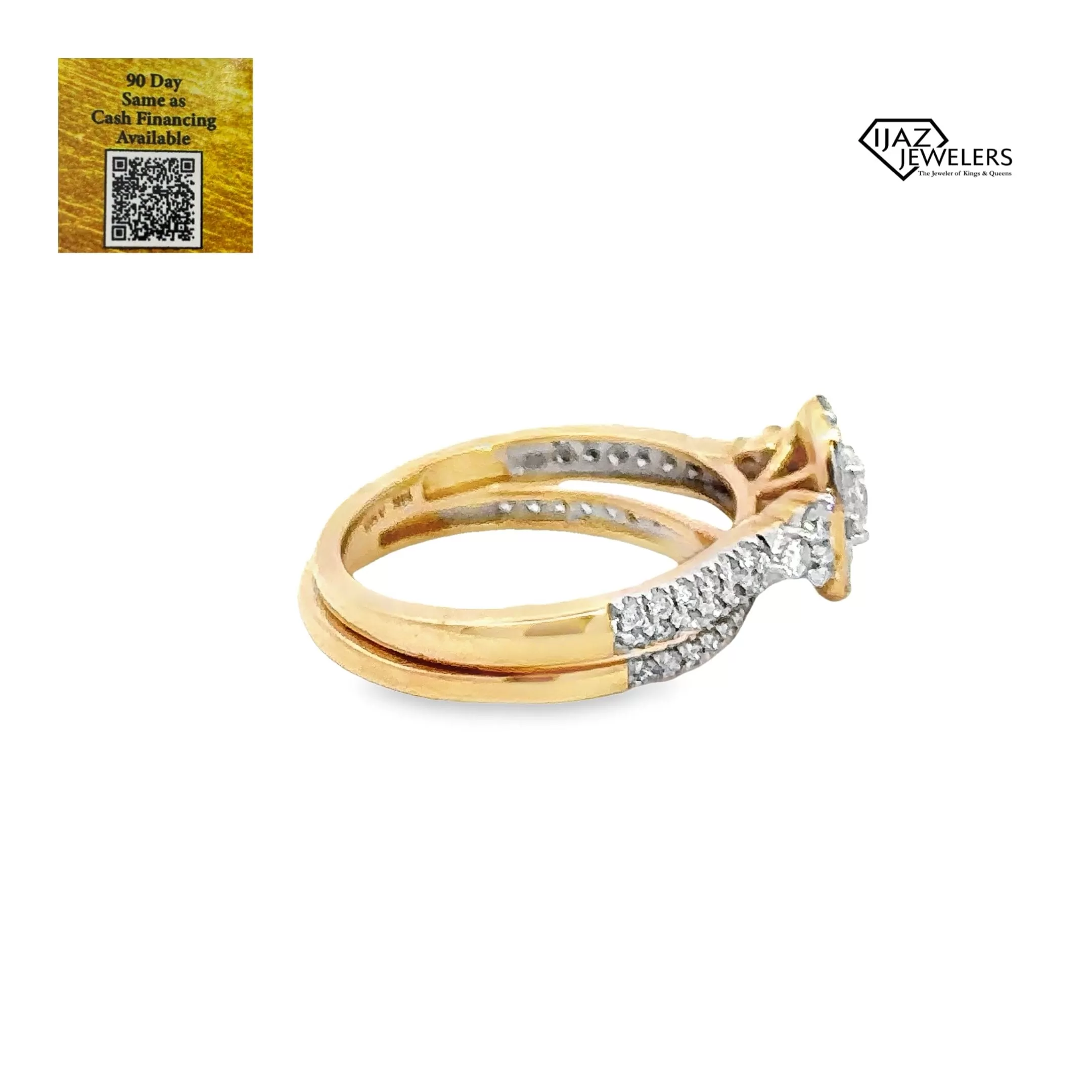 14K Gold 1.00 CTW Diamond Ladies Wedding Set