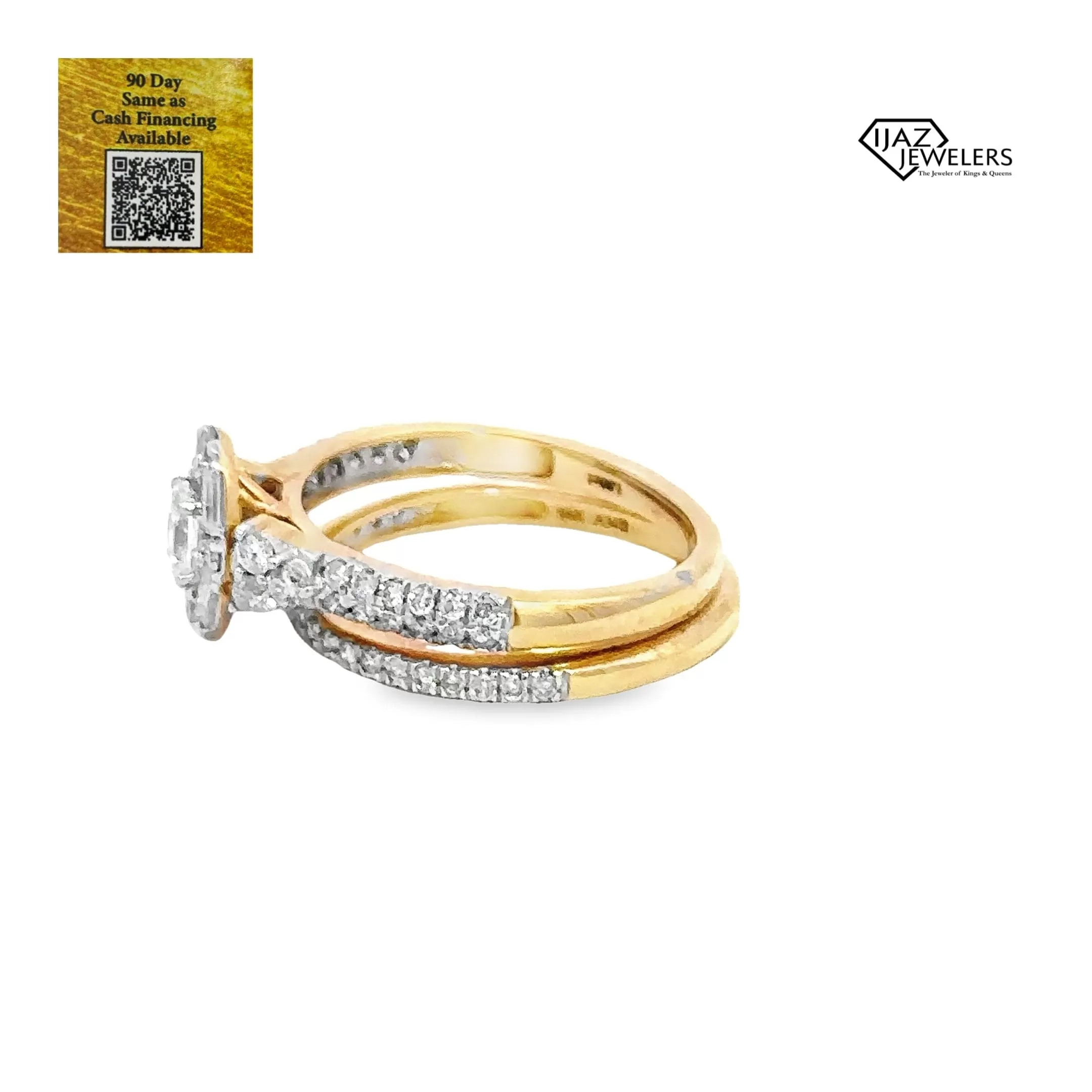 14K Gold 1.00 CTW Diamond Ladies Wedding Set