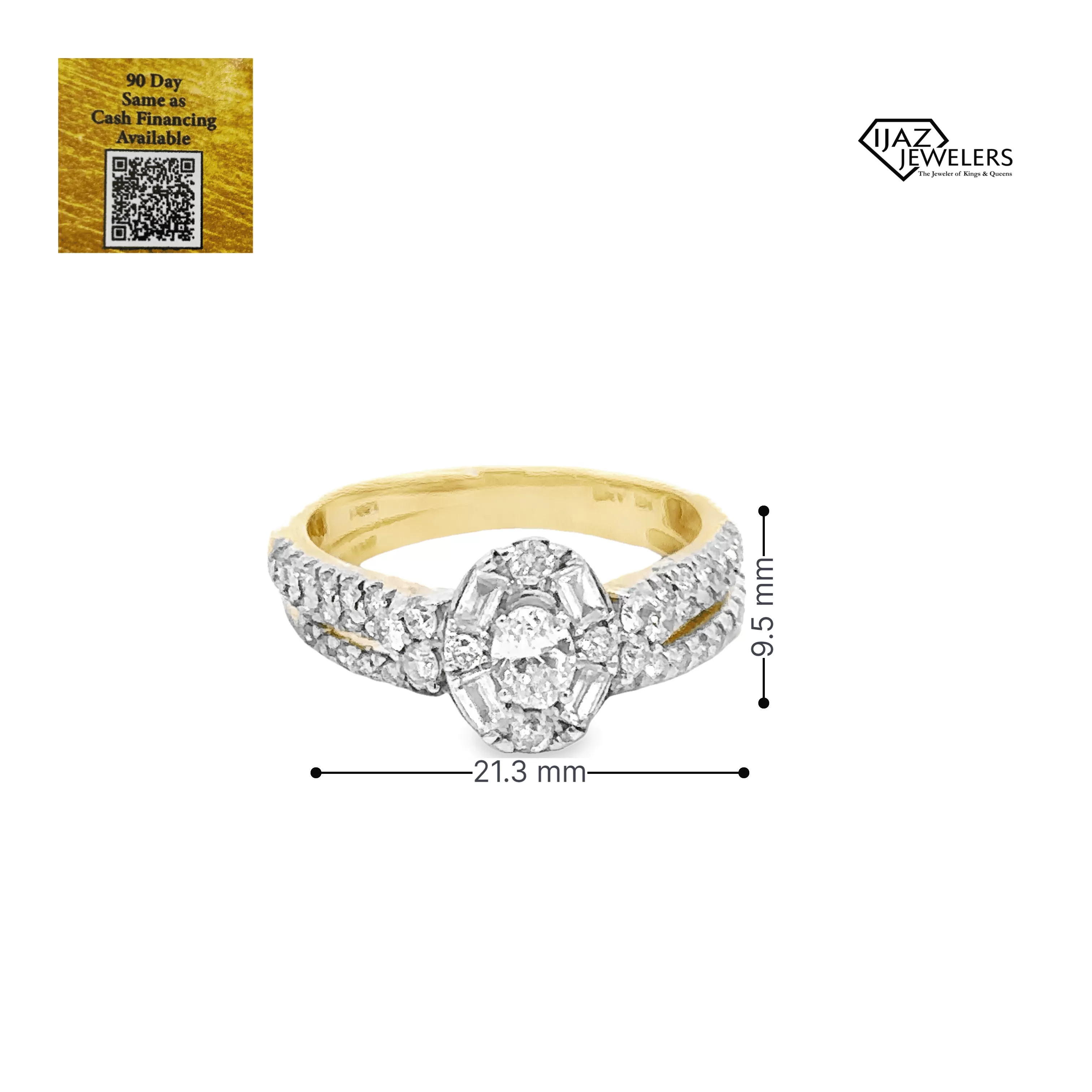 14K Gold 1.00 CTW Diamond Ladies Wedding Set