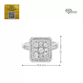 14K White Gold 0.50 CTW Diamond Ring