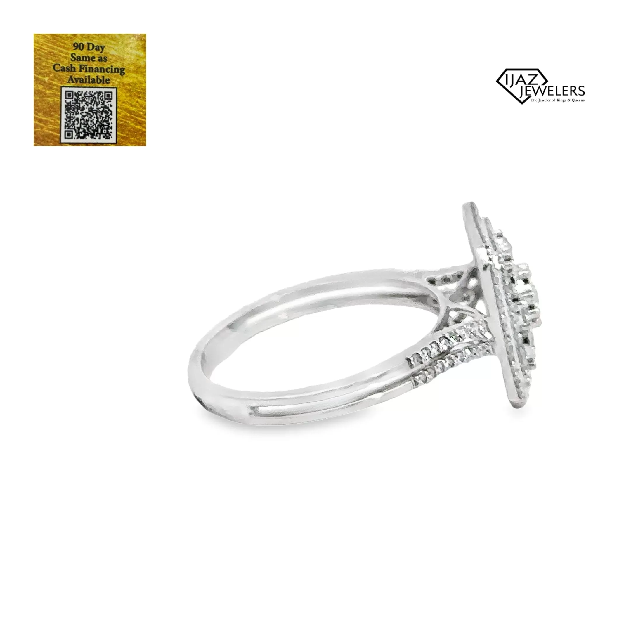 14K White Gold 0.50 CTW Diamond Ring