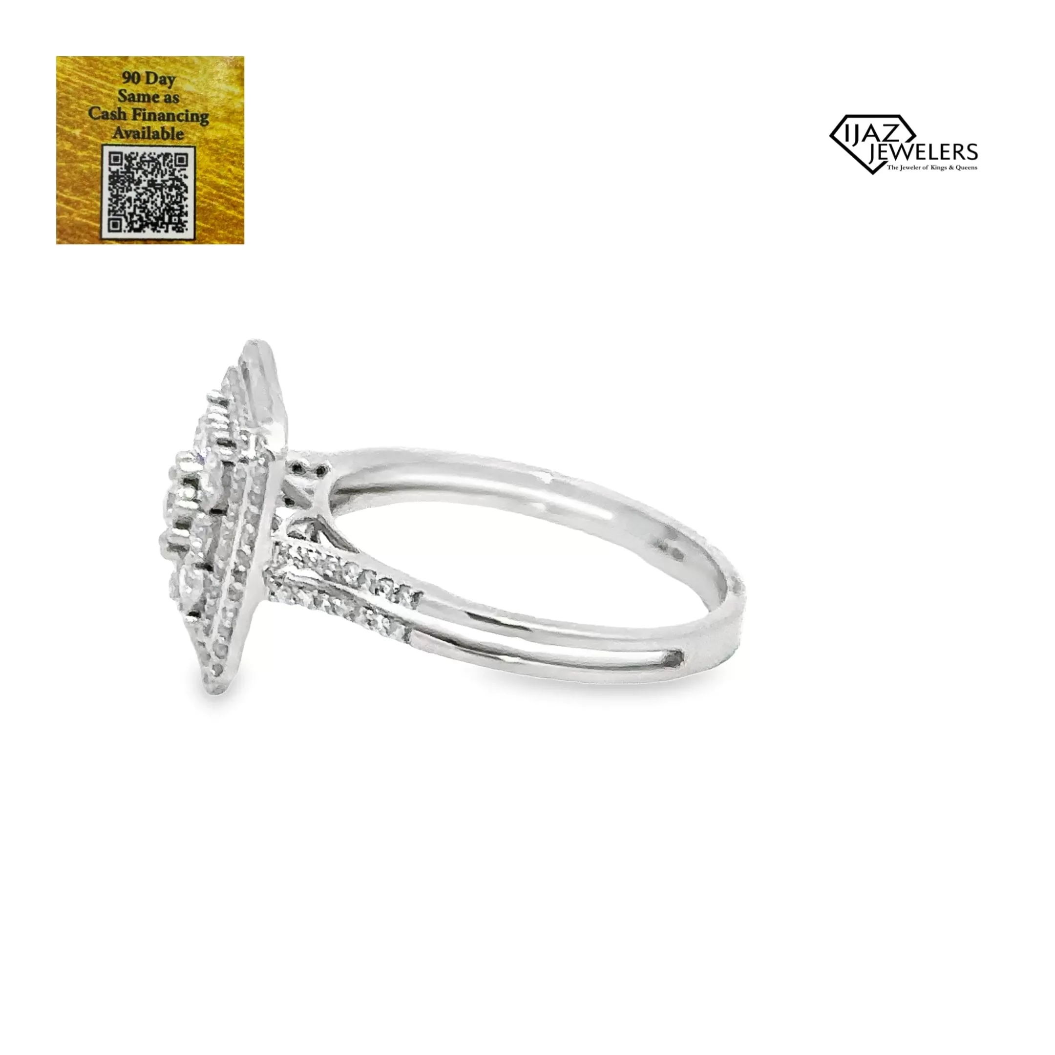 14K White Gold 0.50 CTW Diamond Ring