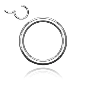 16 Gauge Hinged Segment Hoop Rings Bundle - Silver