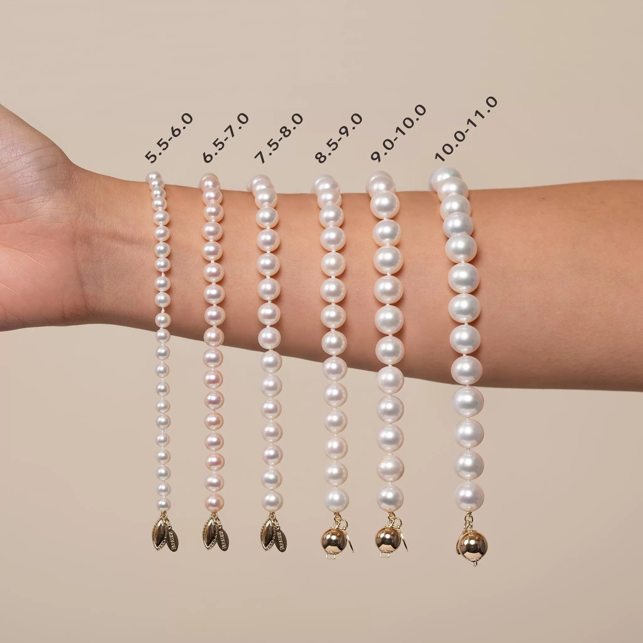 7.5-8.0 mm White Freshadama Pearl Bracelet