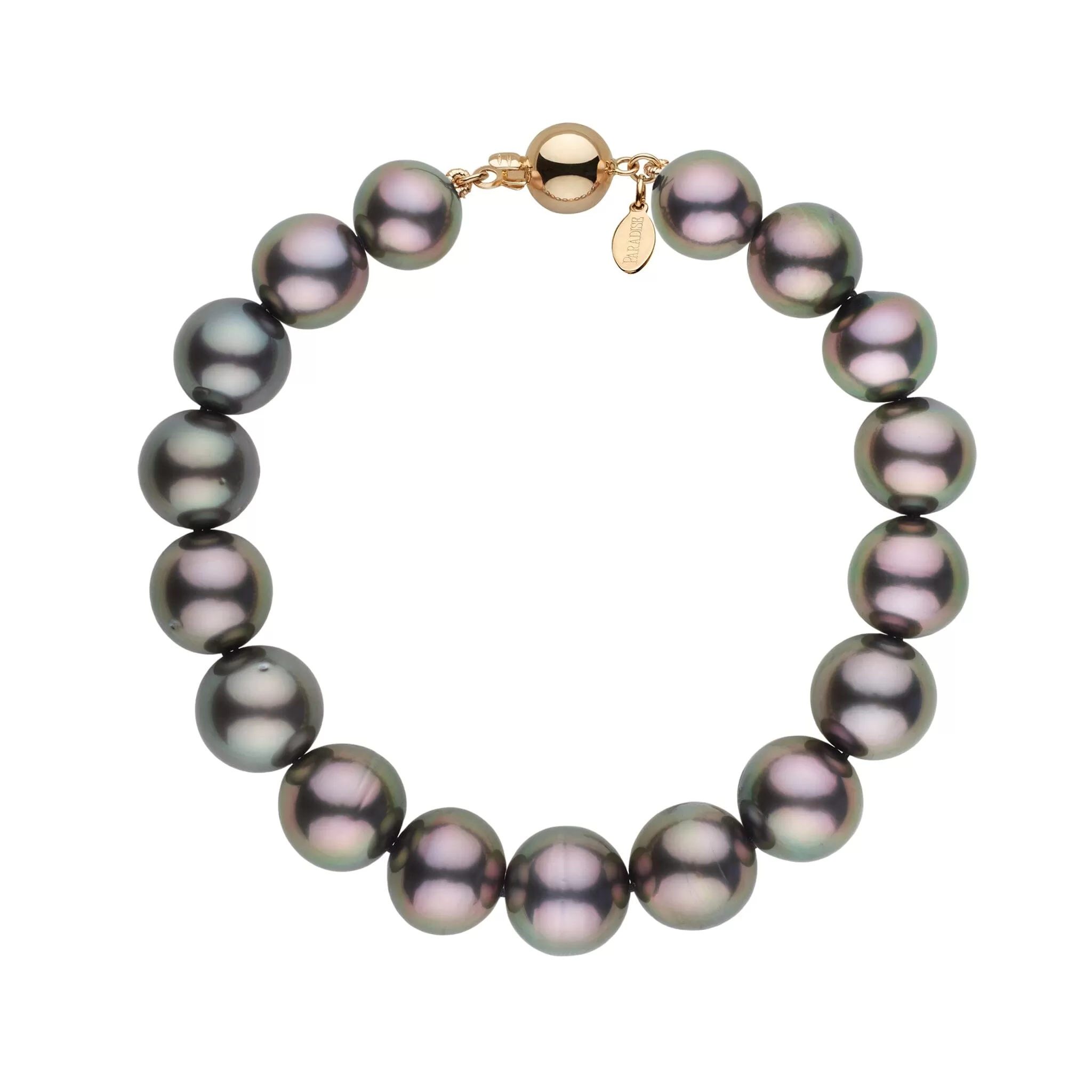 8.7-10.2 mm AA /AAA Tahitian Round Pearl Bracelet