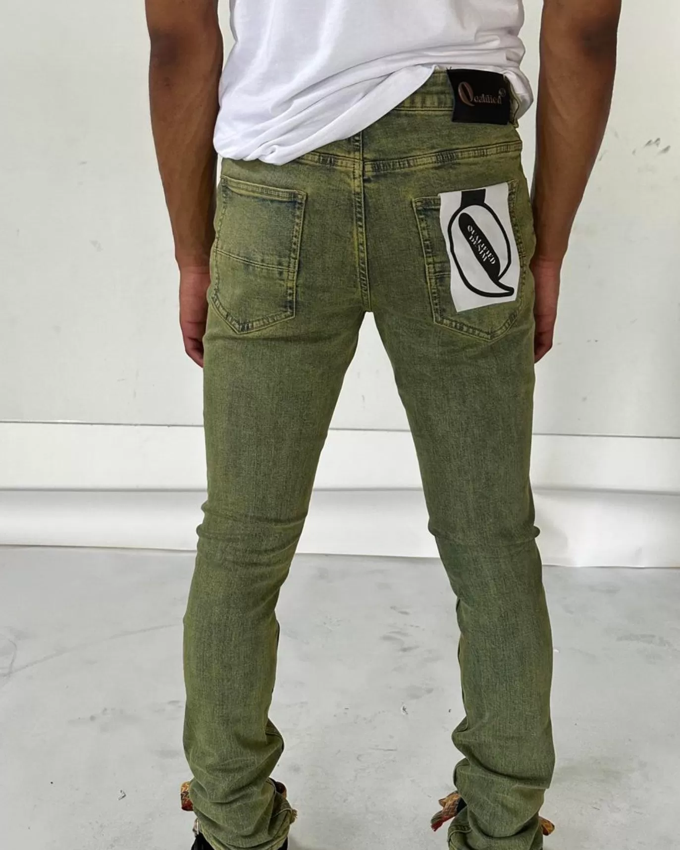 Acid Washed Slim Skinny Denim Pant