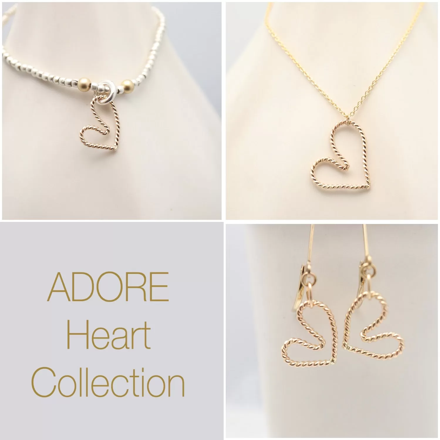 ADORE Gold Heart Necklace