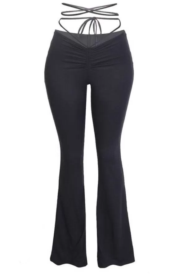 Ayanna Waist Tie Flare Pants