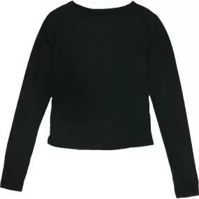 ballet neck top | black