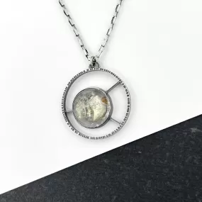 Beautiful Inclusions Pendant, Quartz with Marcasite