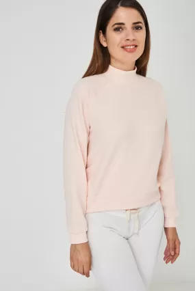 BIK BOK High Neck Jumper in Peach