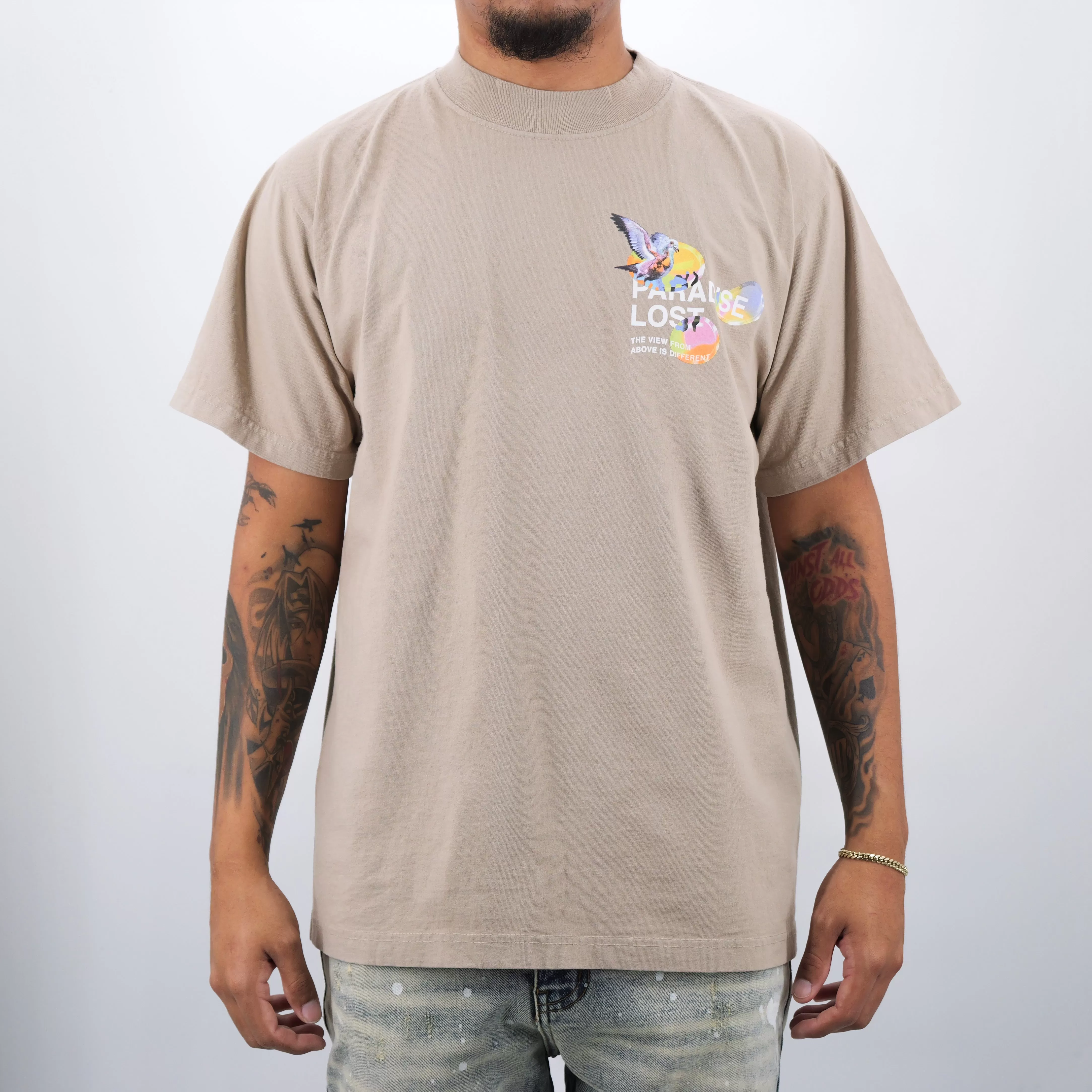 BIRDS EYE VIEW PREM TEE OATMEAL