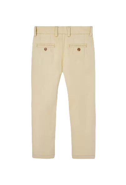 Boboli children's and boy's trousers in elastic satin 736365-7389 camel