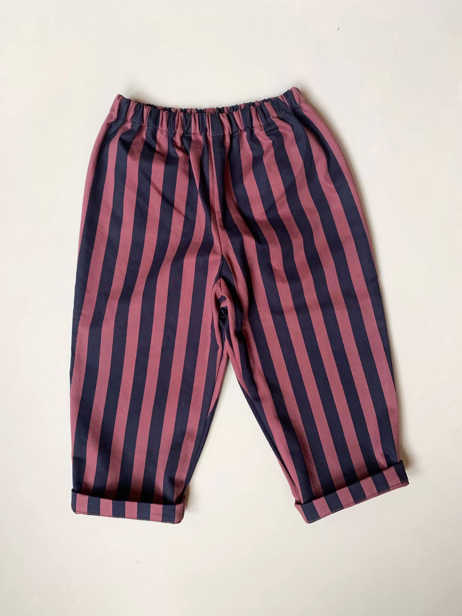 Brown & Navy Stripe Trousers