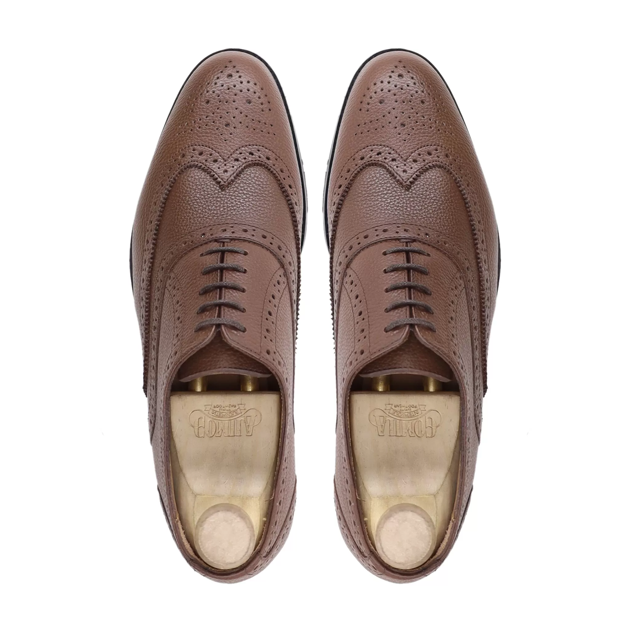 CAPELLEN - BROWN PEBBLE GRAIN OXFORD