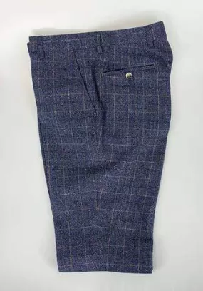 Cavani Matteo Blue Slim Fit Trousers