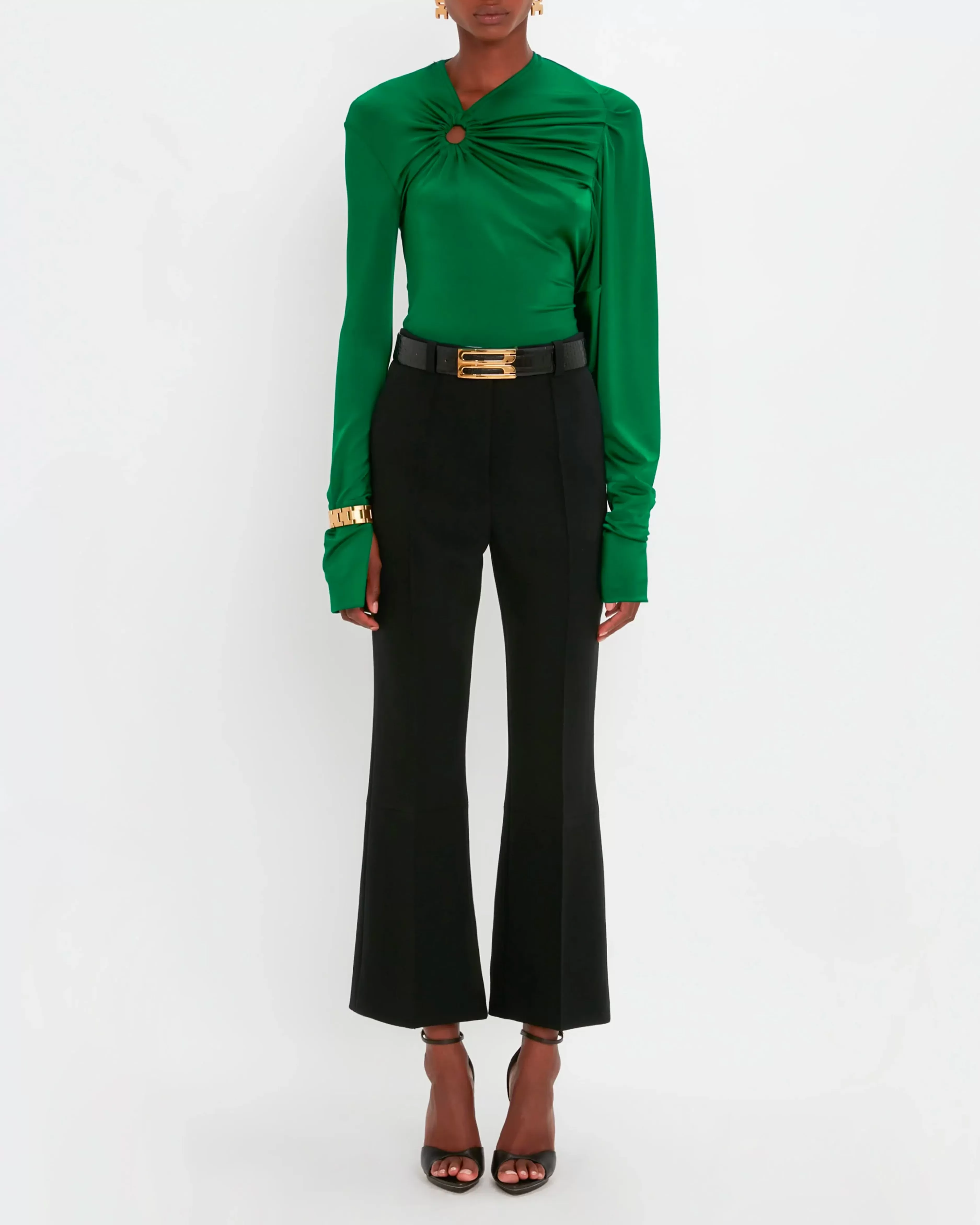 Cropped Kick Trousers