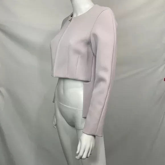 Derek Lam NWT Lilac Zip Front High Low Jacket