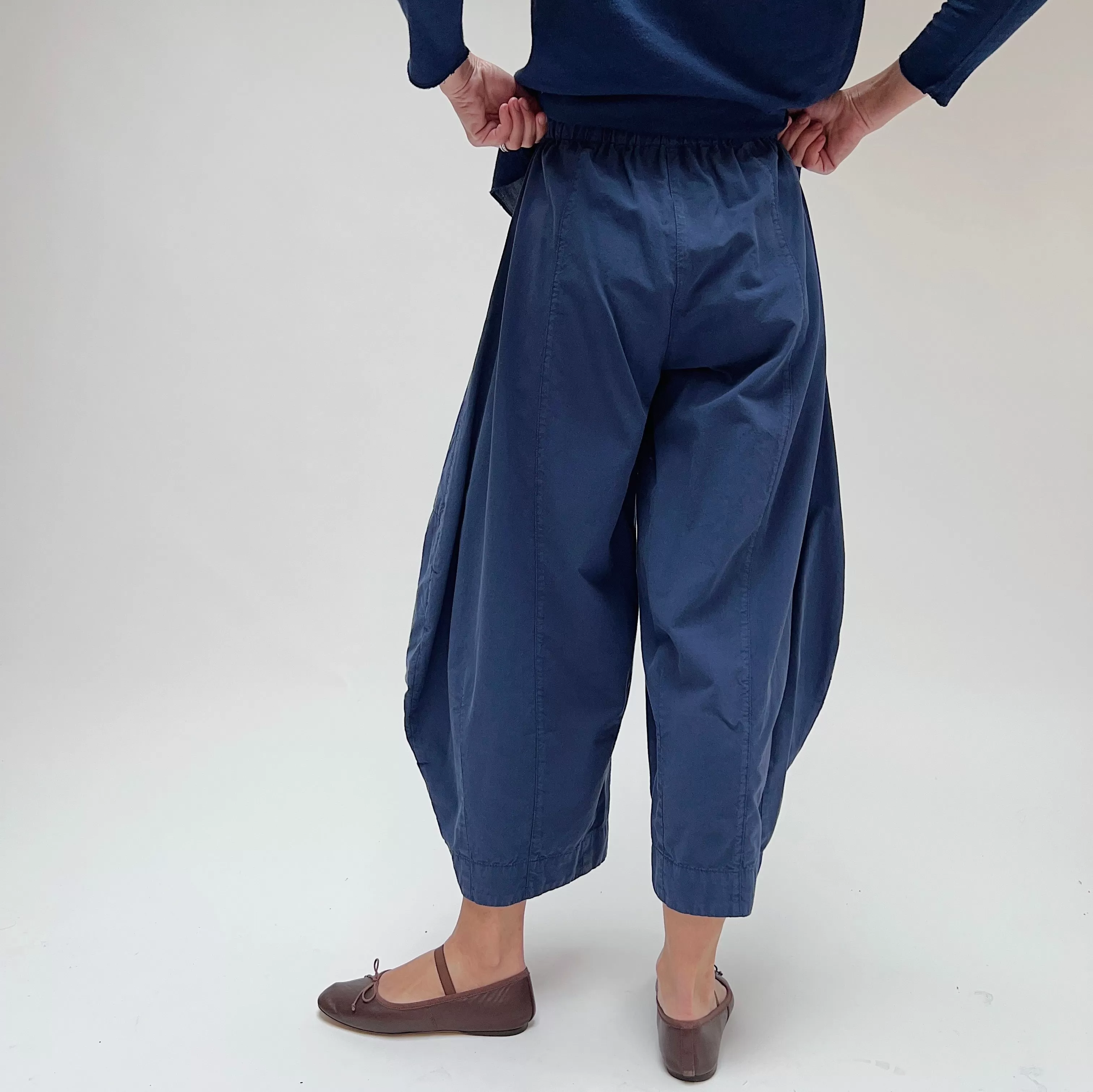 Eleven Stitch | Double Pocket Cotton Pant in Midnight