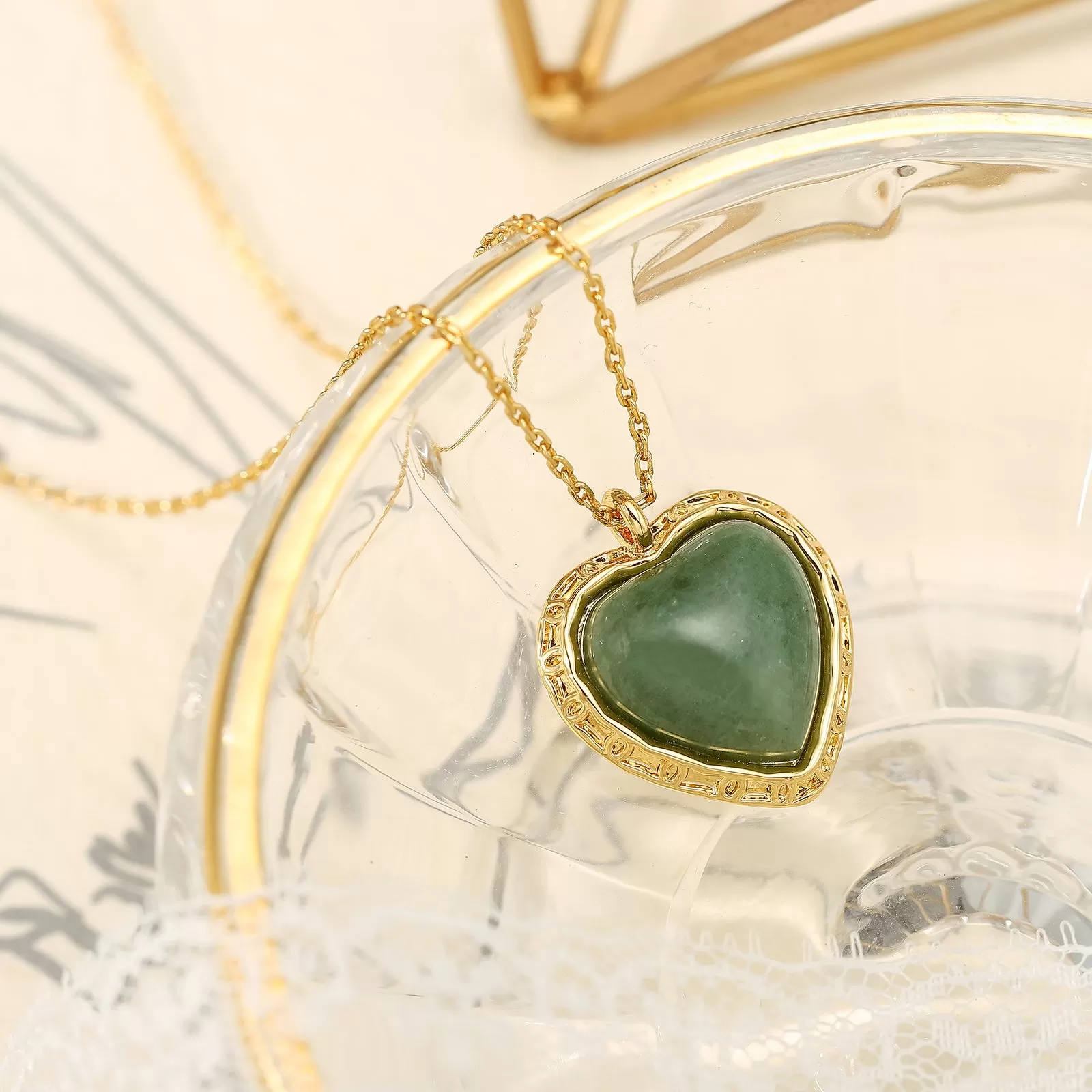 Emerald Heart Necklace