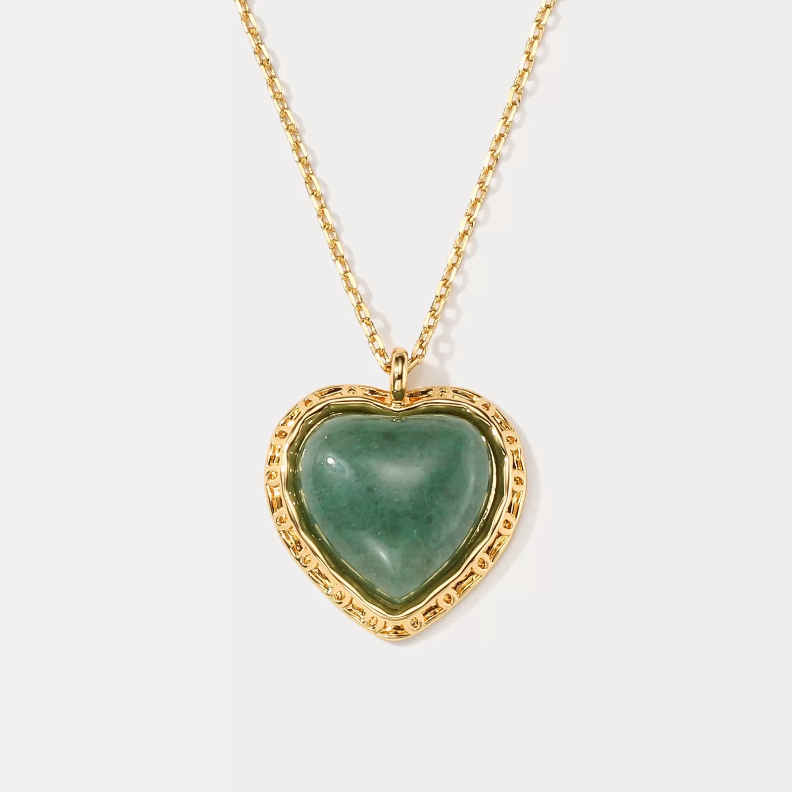 Emerald Heart Necklace