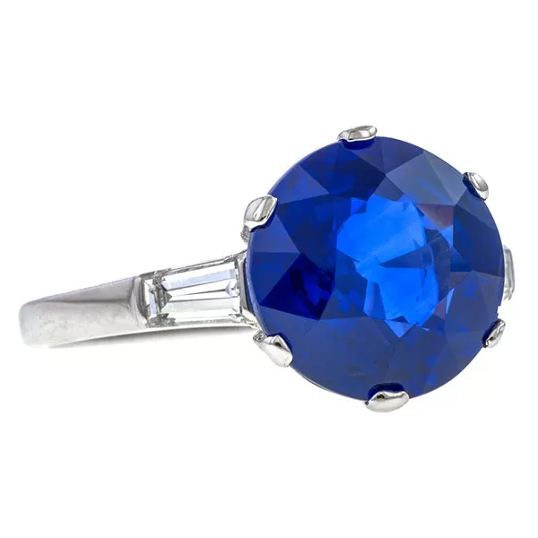 Estate Bulgari Sapphire & Diamond Ring