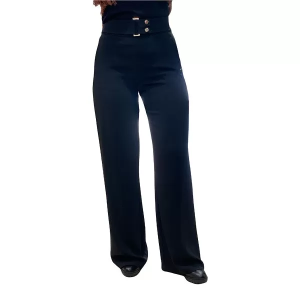 Gaudì Long trousers with buckle 121FD25014 2001 black