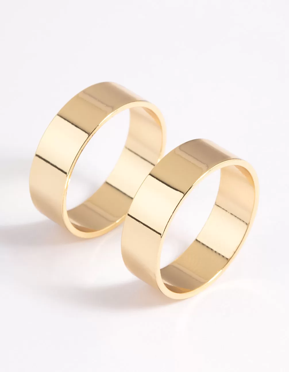 Gold Plated Cigar Band Ring