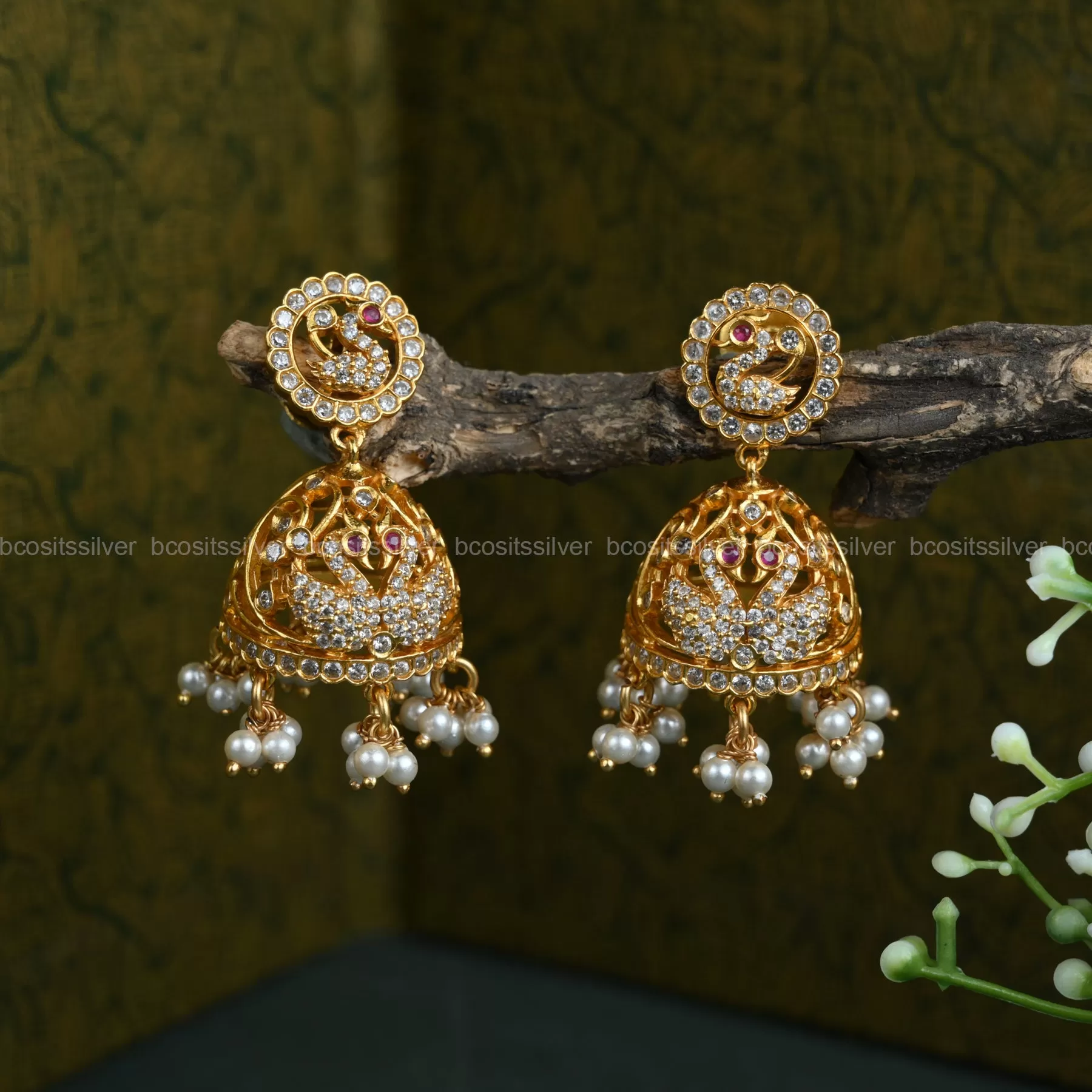 Gold Plated Jhumka - 1054