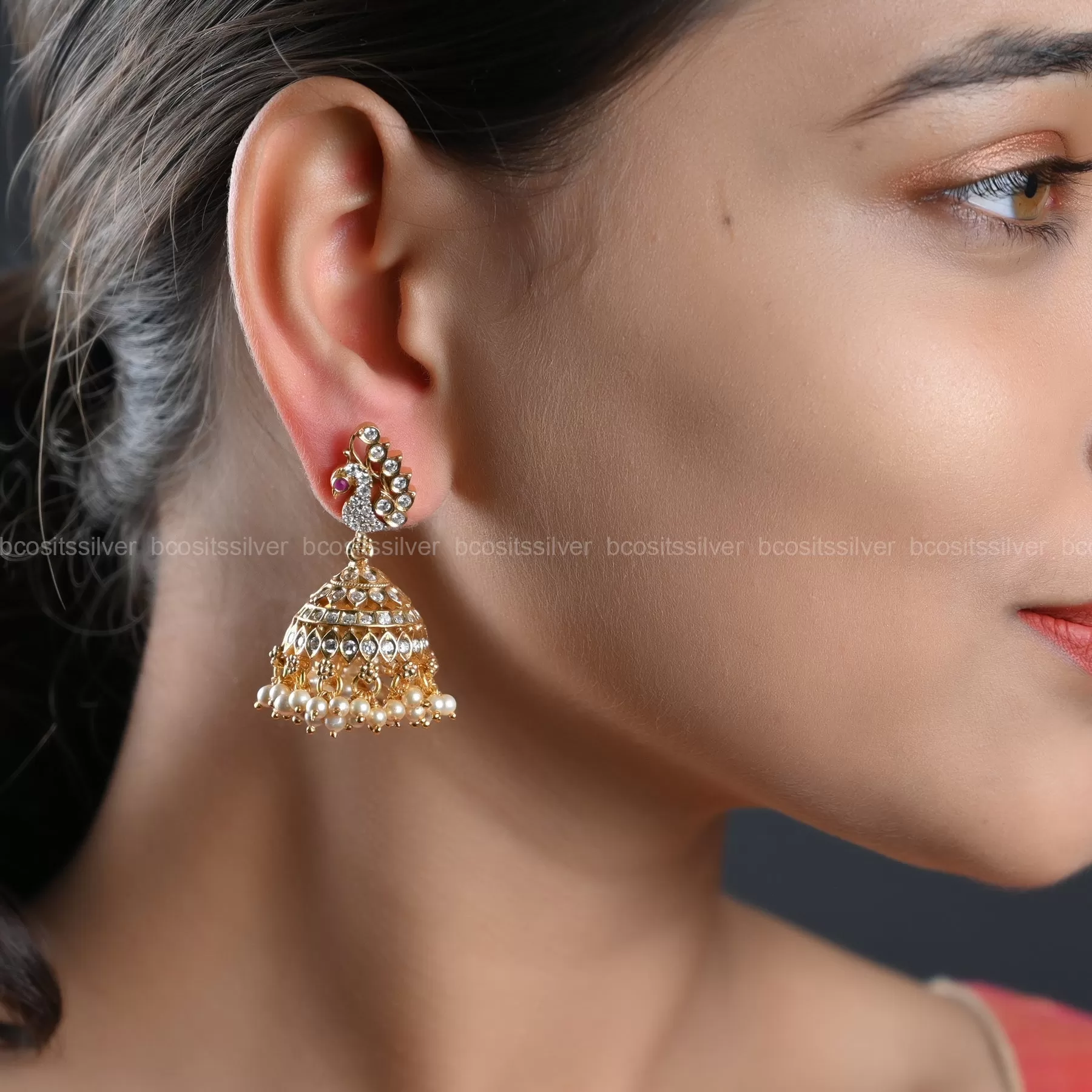 Gold Plated Jhumka - 1062