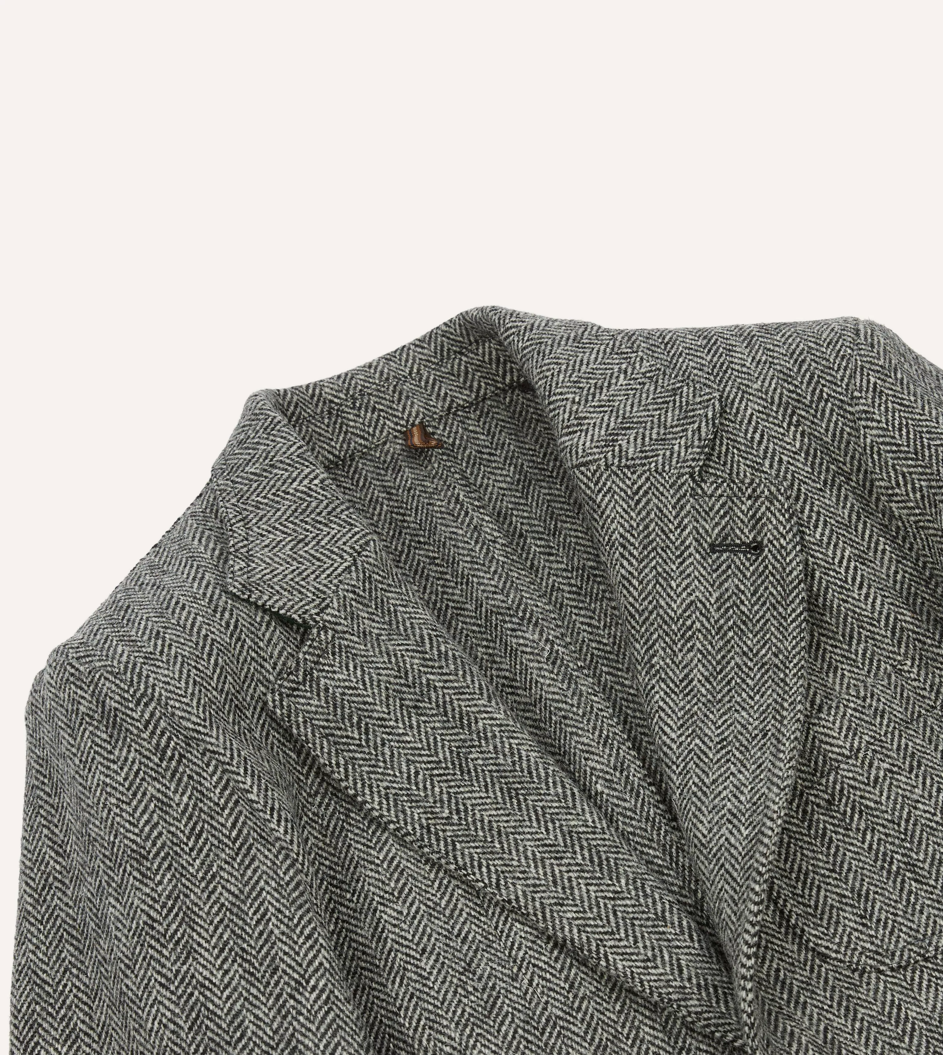 Grey Herringbone Harris Tweed Games Blazer Mk. VII