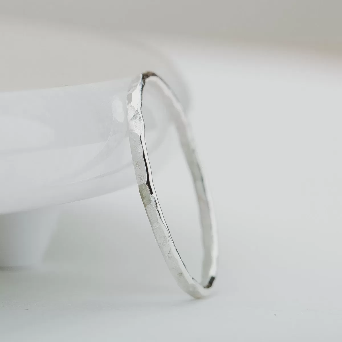 Hammered Stacking Ring