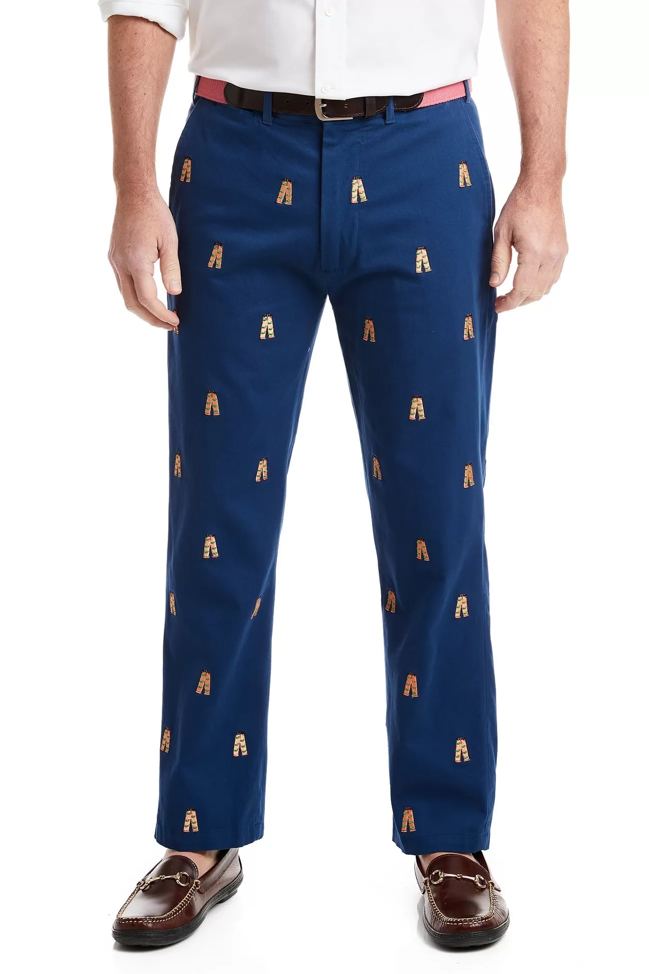 Harbor Pant Stretch Twill Nantucket Navy with Whale Pants