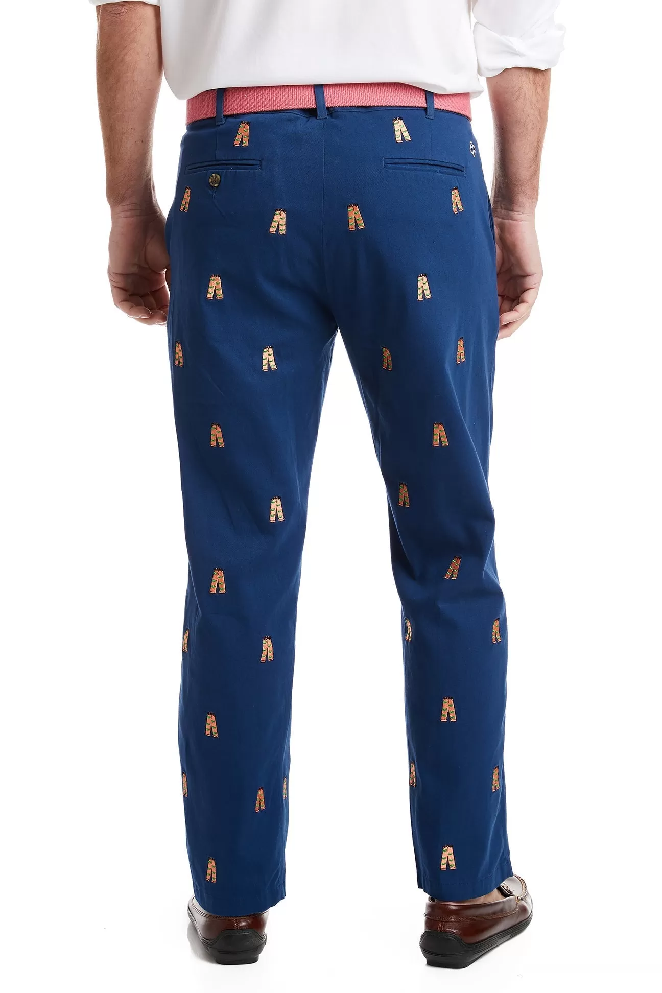 Harbor Pant Stretch Twill Nantucket Navy with Whale Pants