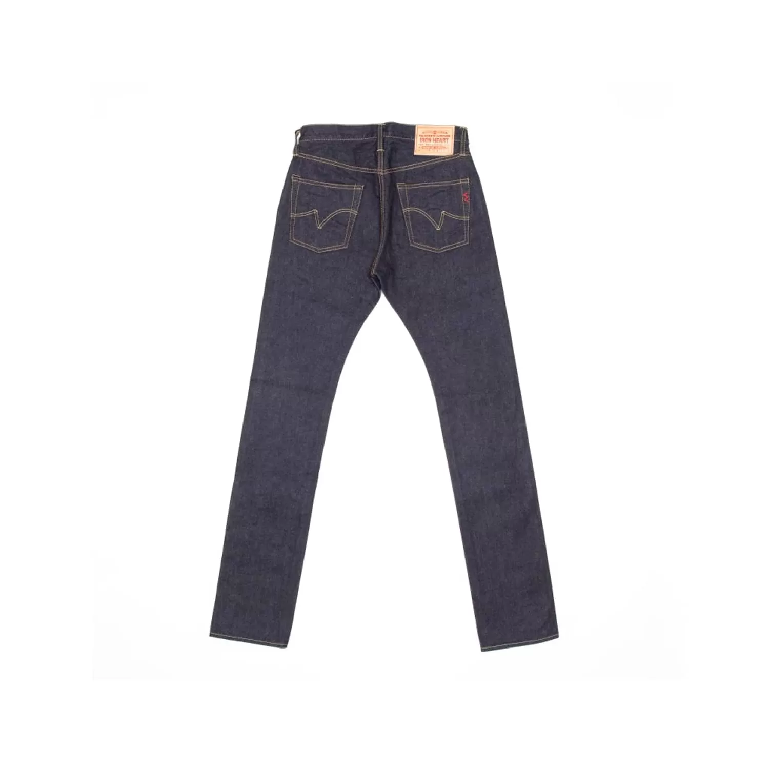 Iron Heart IH-555SBR-14 14oz Broken Twill Selvedge Denim Super Slim Jeans Indigo FINAL SALE