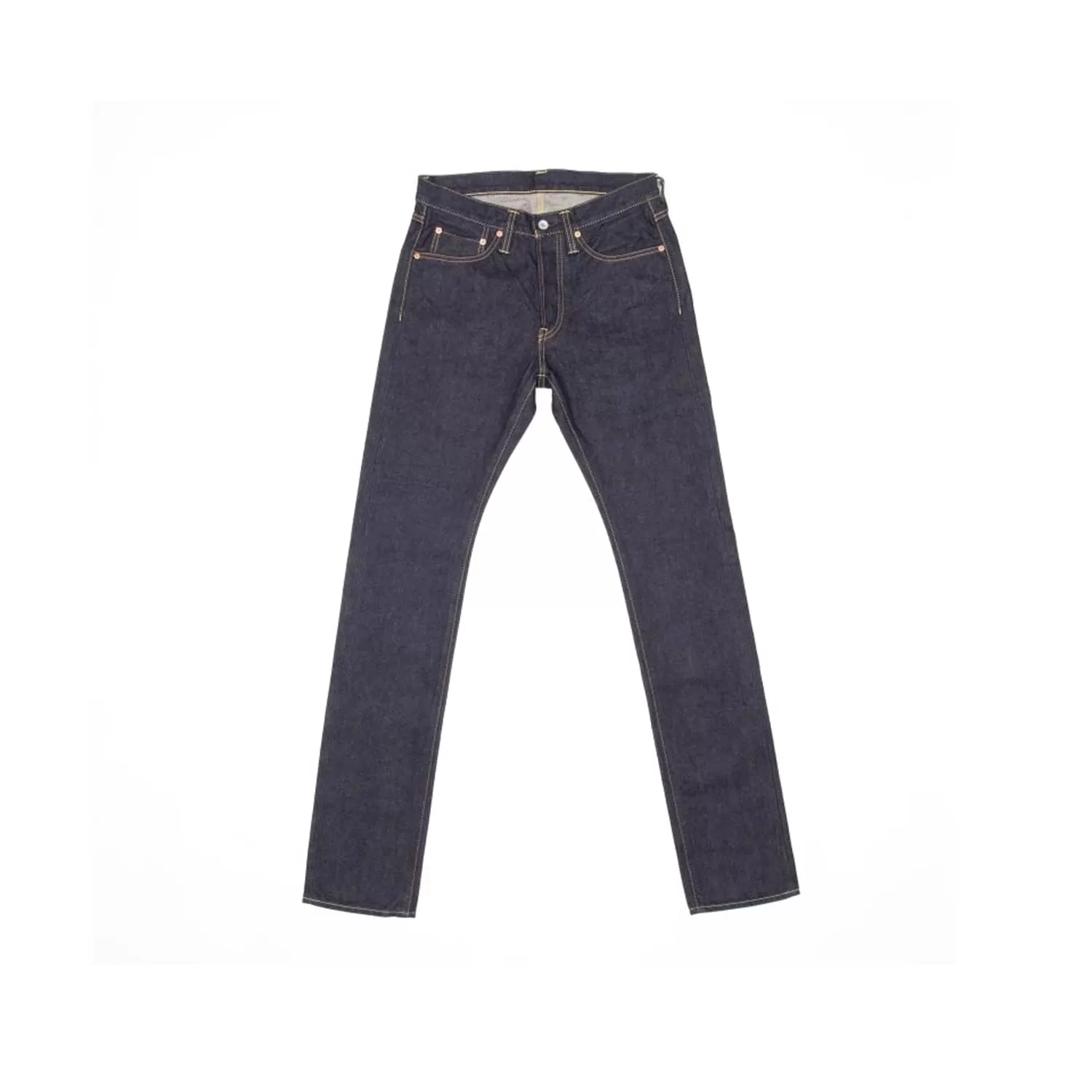 Iron Heart IH-555SBR-14 14oz Broken Twill Selvedge Denim Super Slim Jeans Indigo FINAL SALE