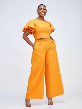 Izulu Latika Pants Set - Mustard