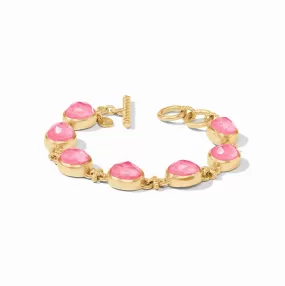 Julie Vos Nassau Demi Stone Bracelet, Peony Pink