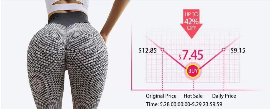 Leggings Women Black High Waist Push Up Leggings For Women Gym Fitness Workout Sports Casual Leggins Mujer