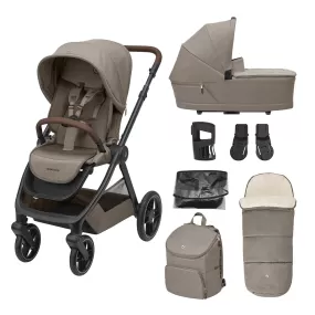 Maxi Cosi Oxford Pushchair 7 Pieces Essential Bundle - Twillic Truffle