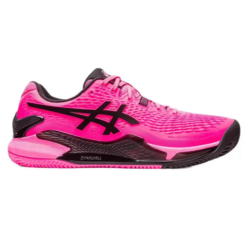 Men's Asics Gel-Resolution 9 Clay, Hot Pink/Black, 13 D Medium