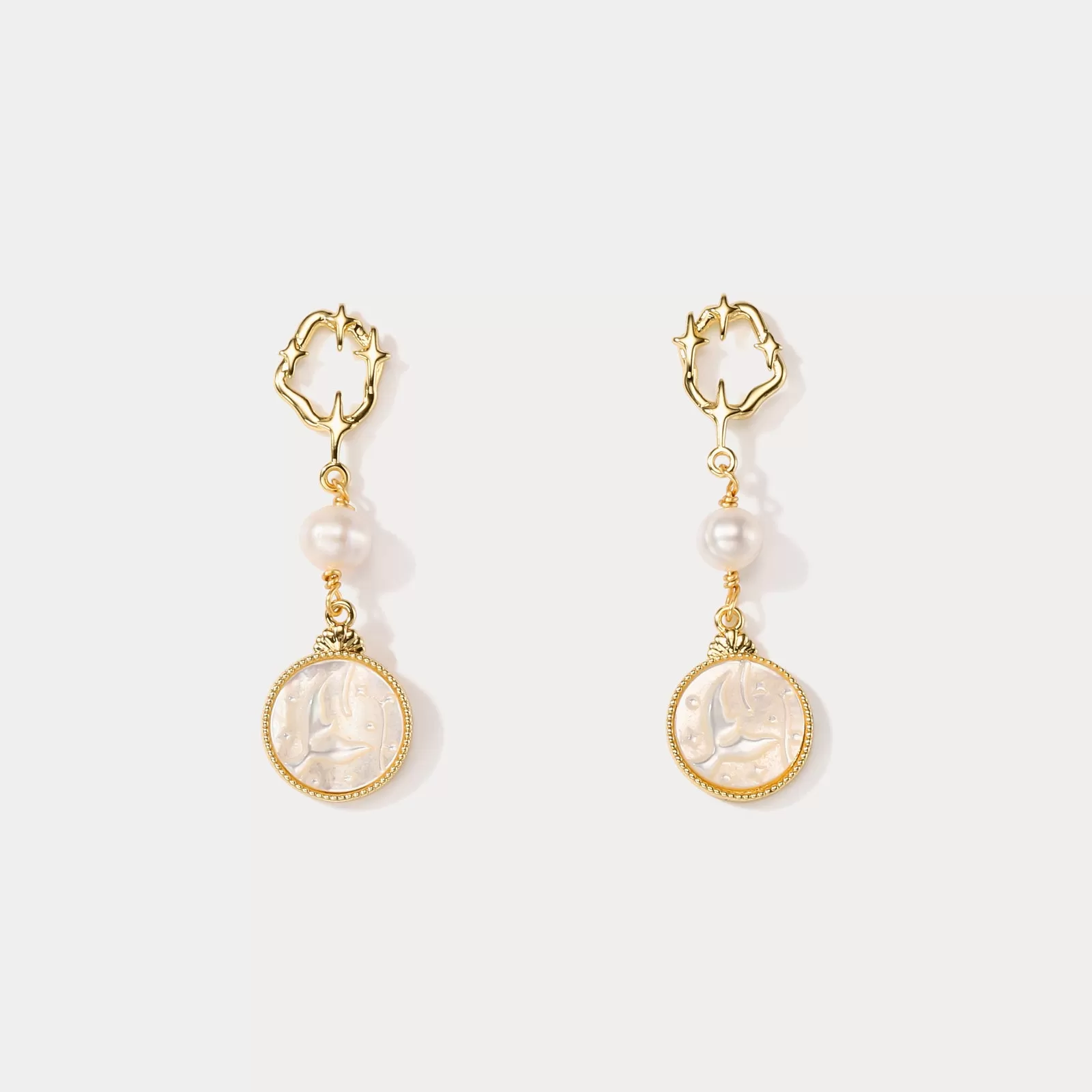 Mermaid Tail Pearl Earrings