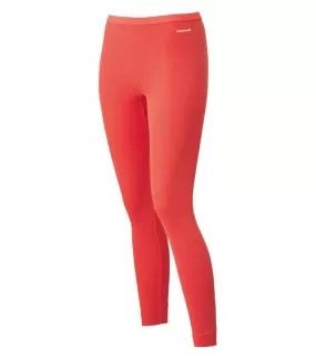 Montbell Base Layer Women's ZEO-LINE Middle Weight Tights Leggings Black Coral Pink 1107530