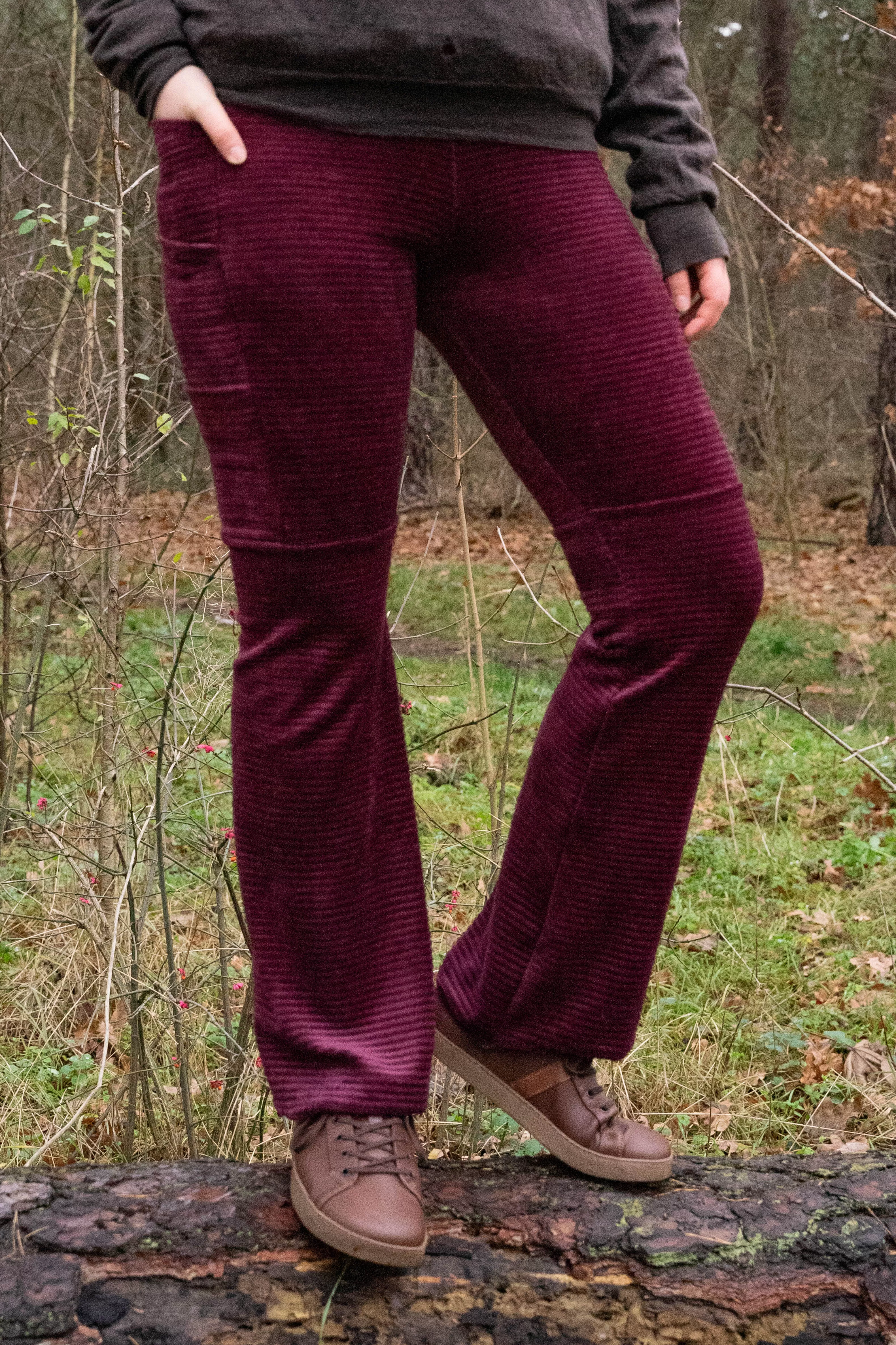 MTO: Leggings mit Taschen - Feincord