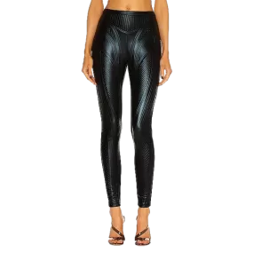 Mugler Embossed Stretch Leggings UK 12