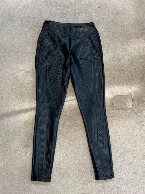 Mugler Embossed Stretch Leggings UK 12