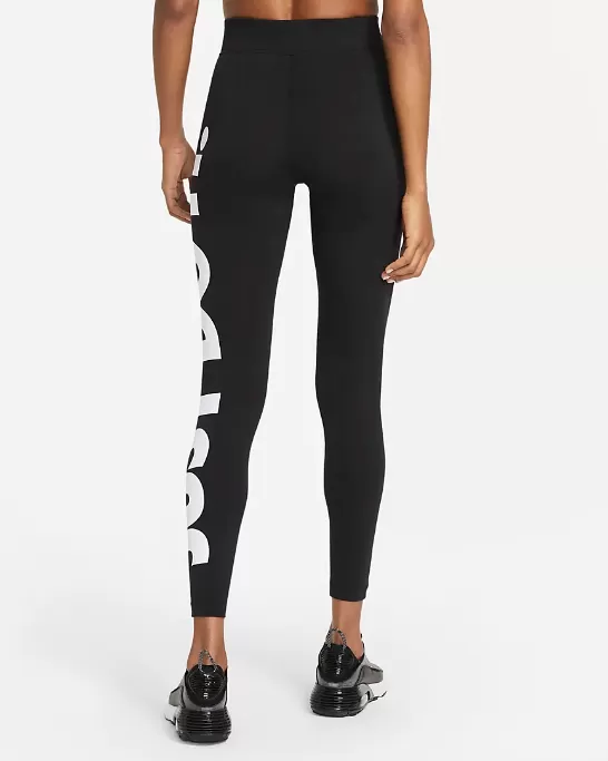 Nike women's sports trousers with high-waisted leggings CZ8534-010 black