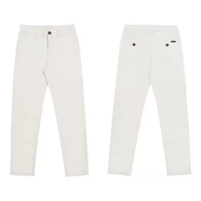 Nukutavake Basic Chino Cotton Pants_Off White 530-41